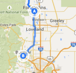 Fort Collins to Boulder