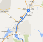 Pocatello to Idaho Falls