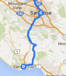 San Jose to Santa Cruz